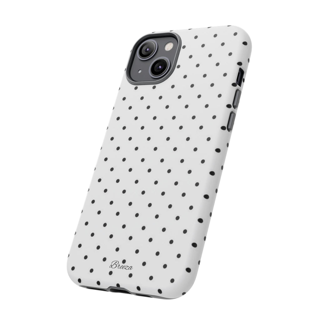White & Black Polka Dot Phone Case