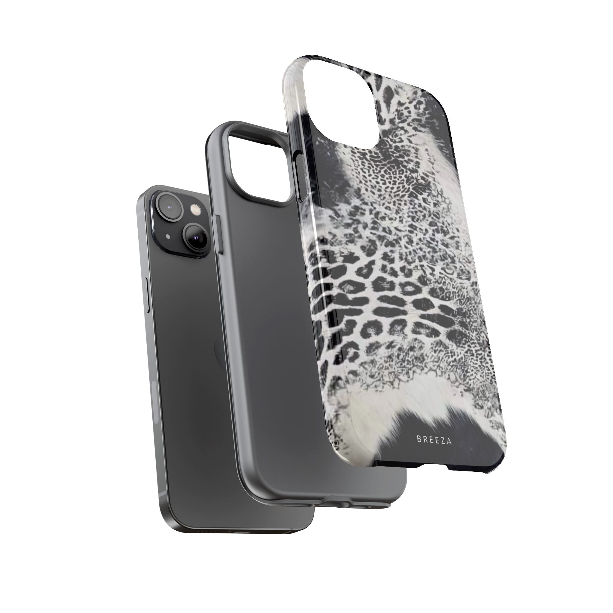 Black & White Leopard Print