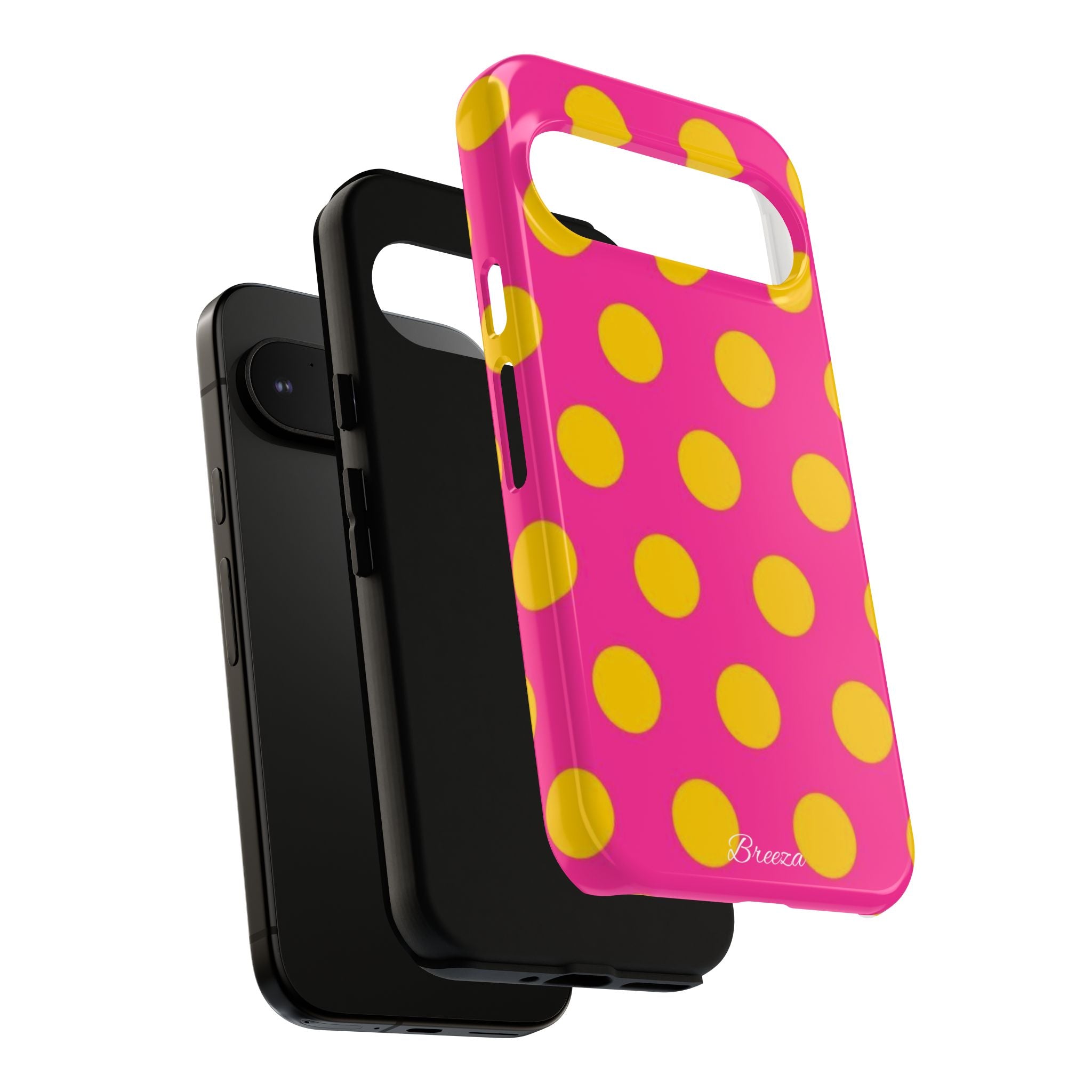 Pink & Yellow Dot Phone Case