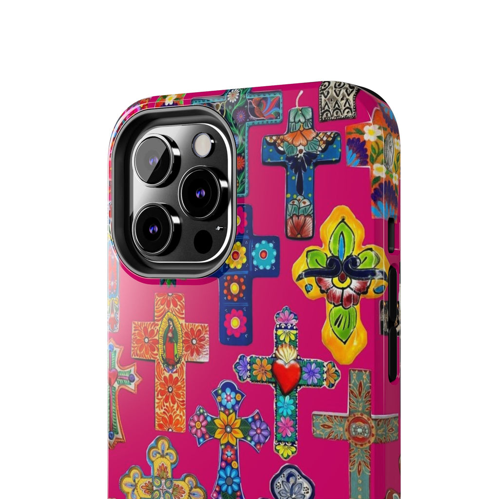 Pink Cross Phone Case