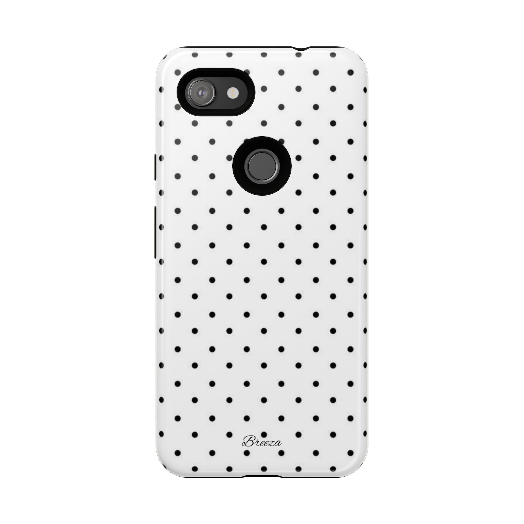 White & Black Polka Dot Phone Case