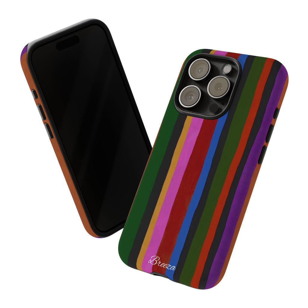 Colorful Striped Phone Case