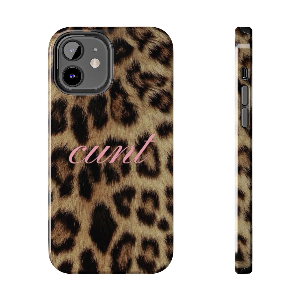 Cunt Leopard Print Phone Case
