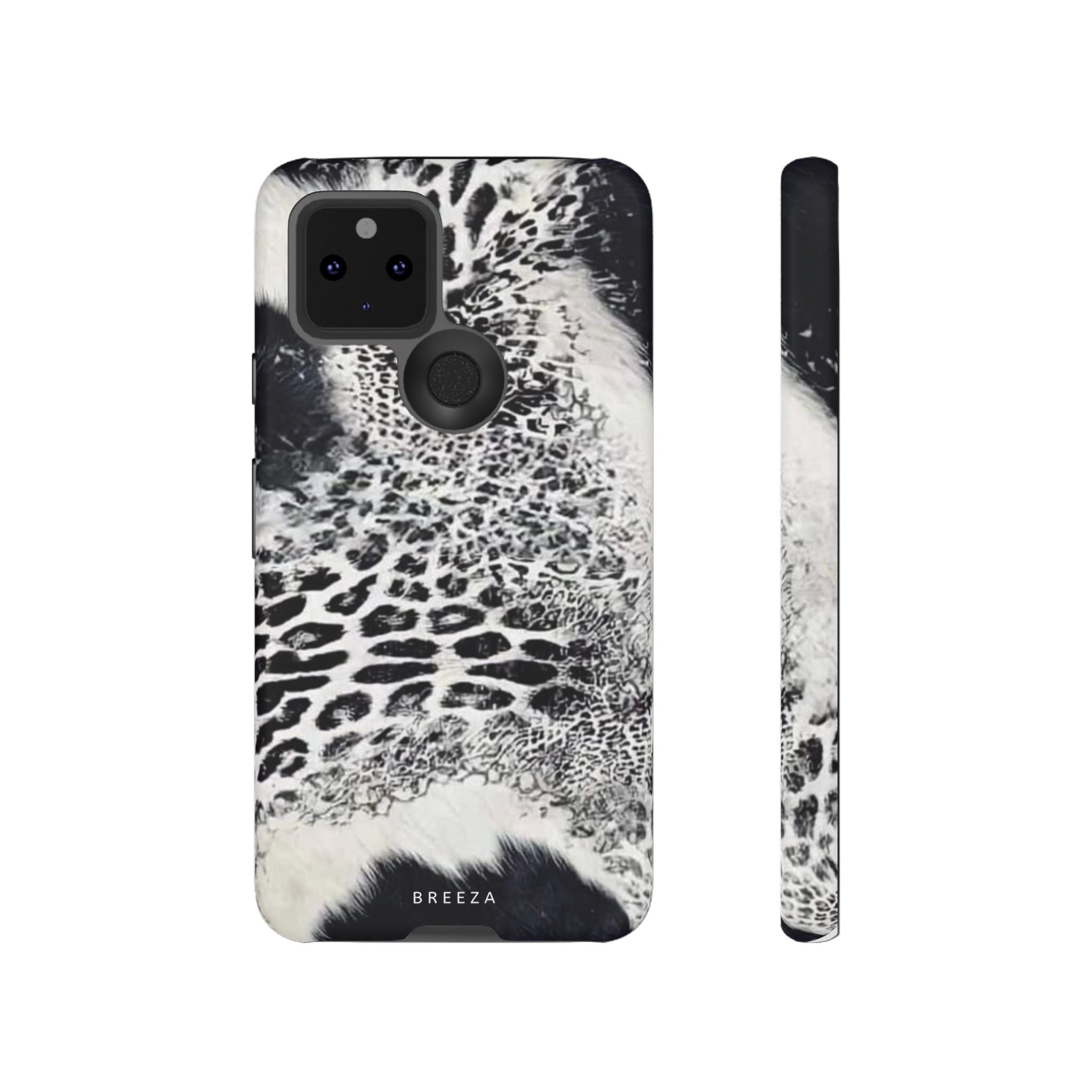 Black & White Leopard Print