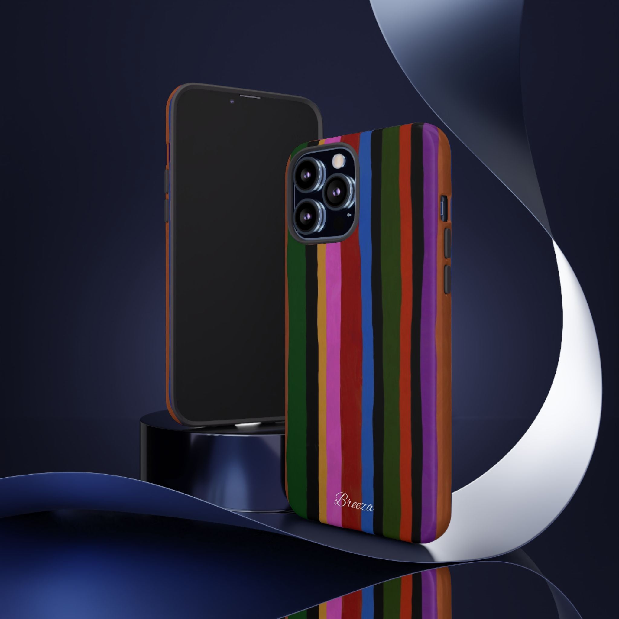 Colorful Striped Phone Case