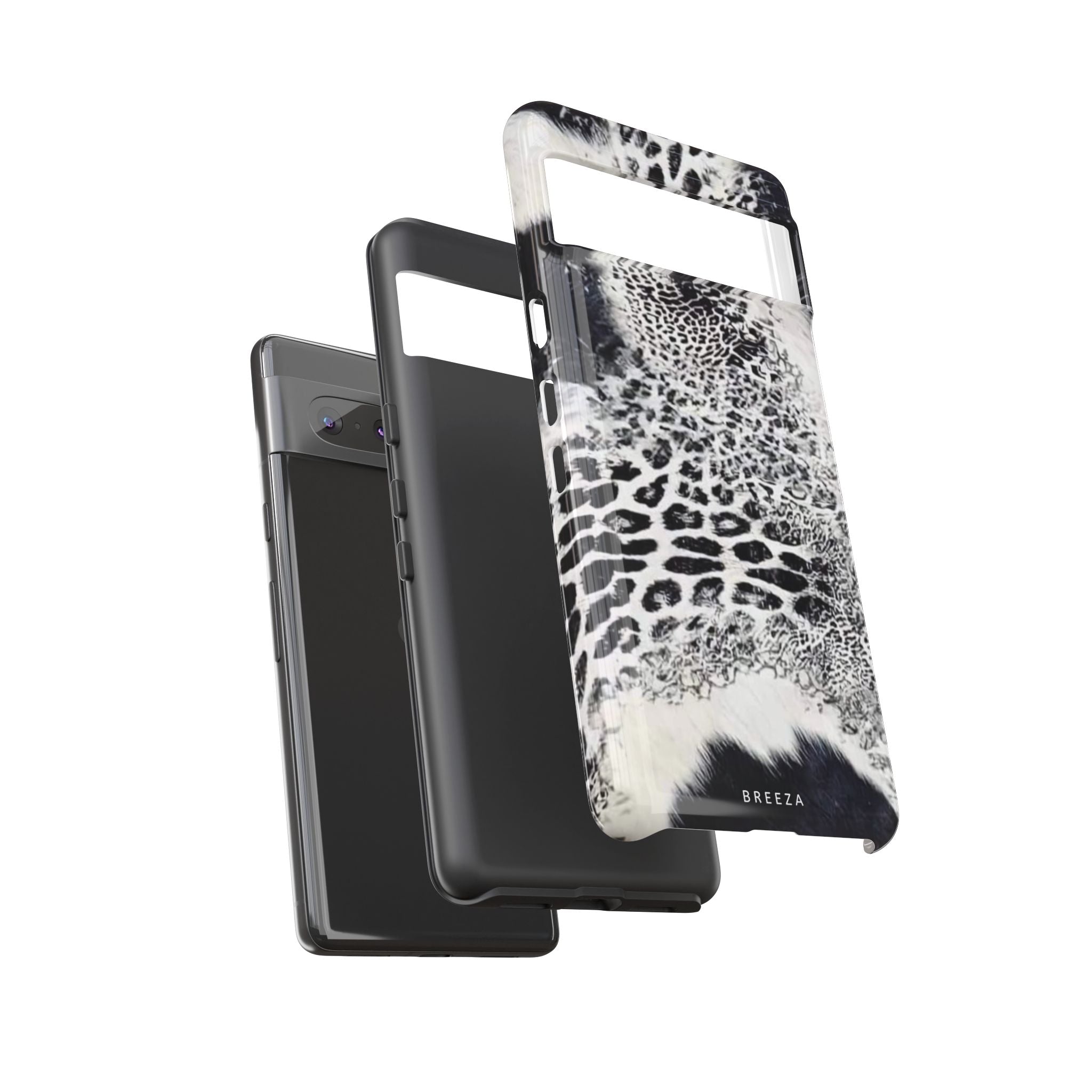 Black & White Leopard Print