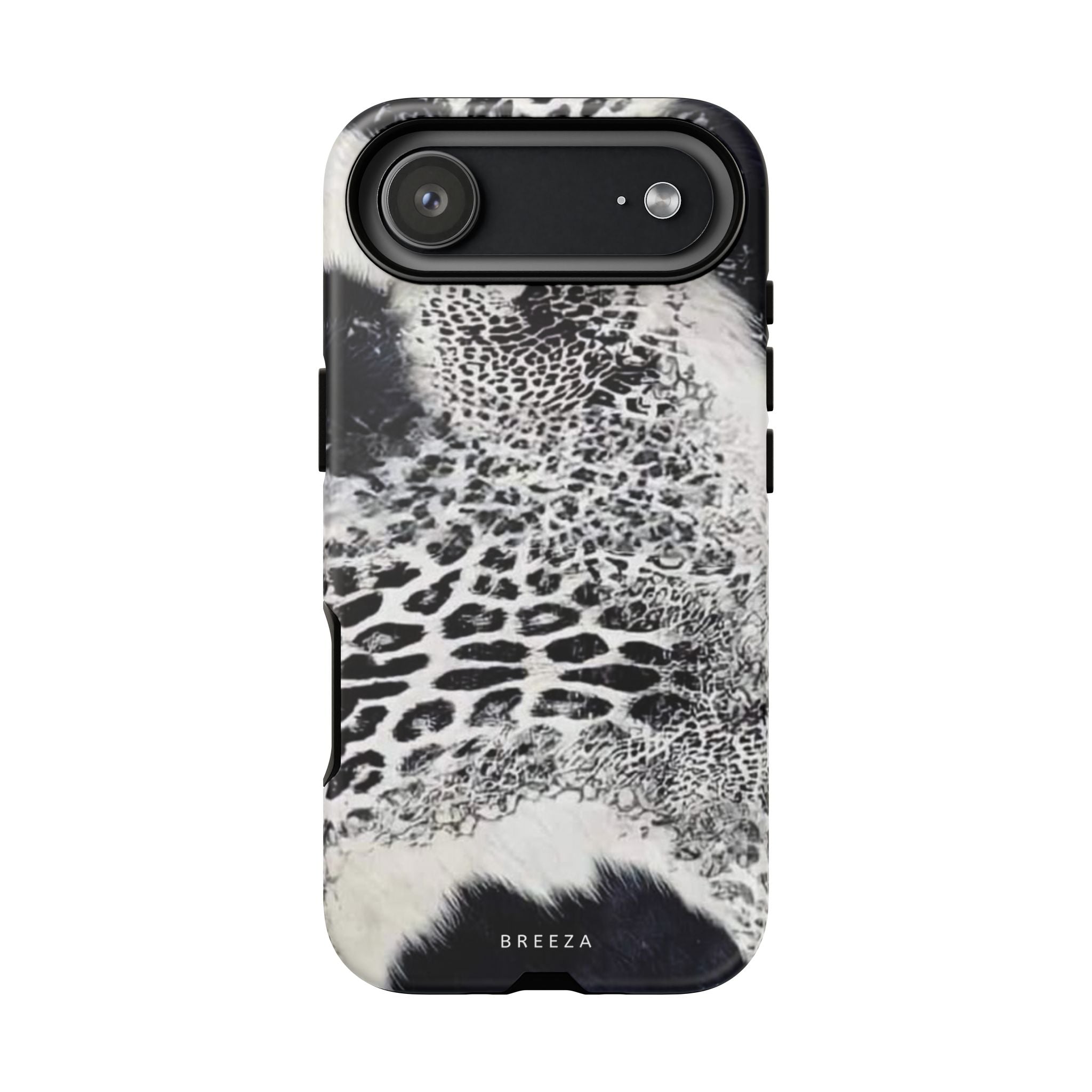 Black & White Leopard Print