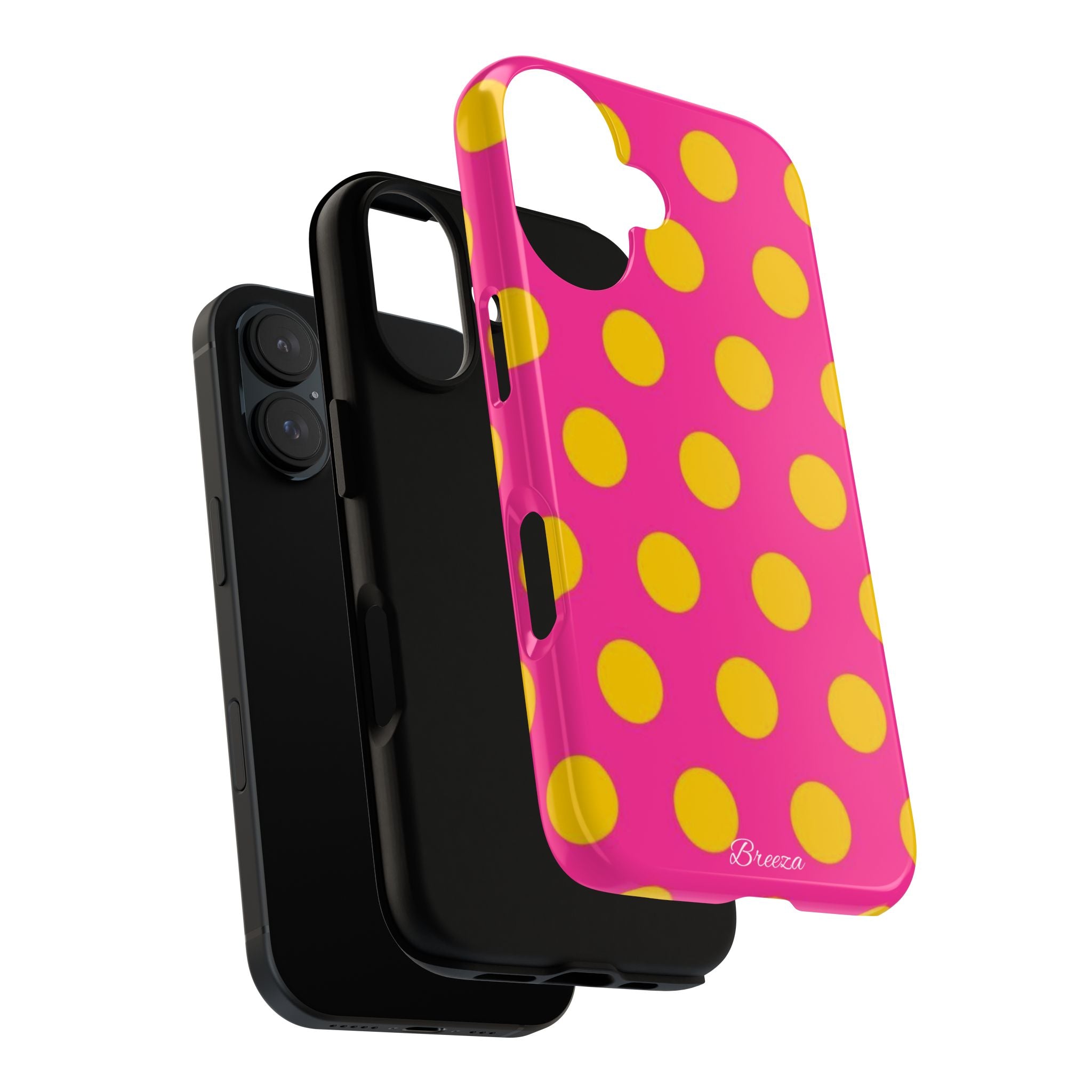 Pink & Yellow Dot Phone Case