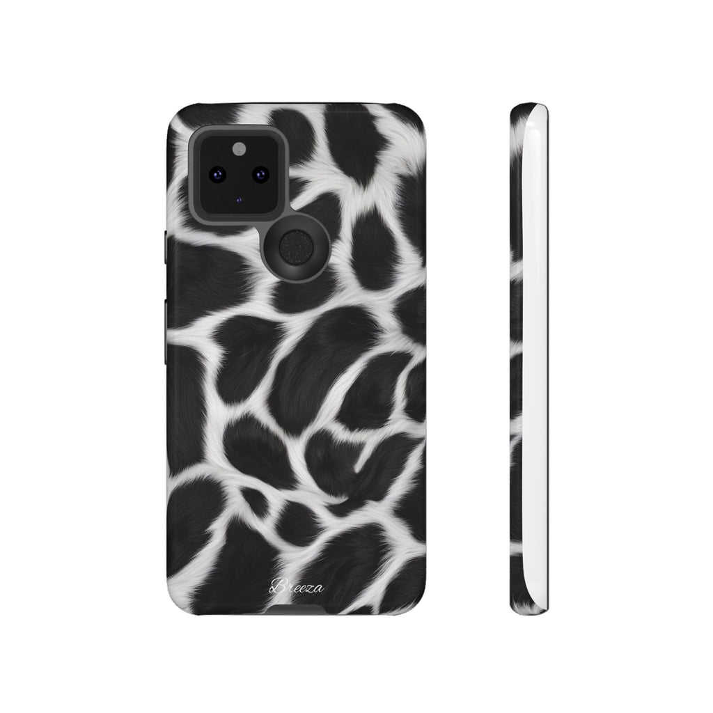 Furry Cow Print Phone Case