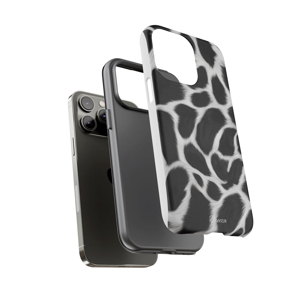 Furry Cow Print Phone Case