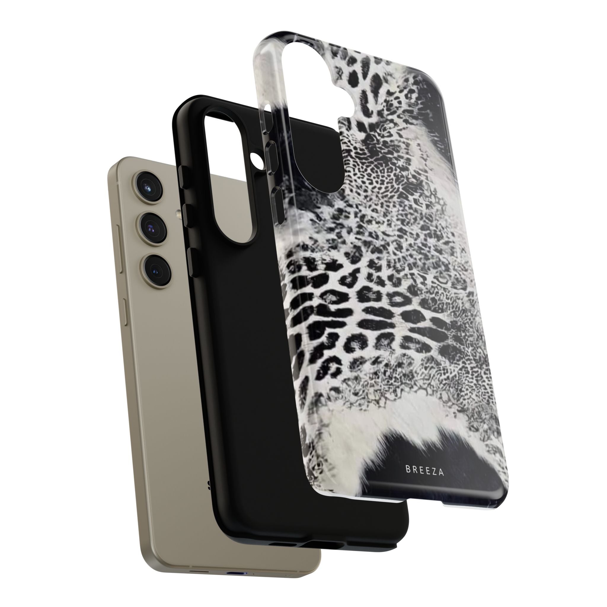 Black & White Leopard Print