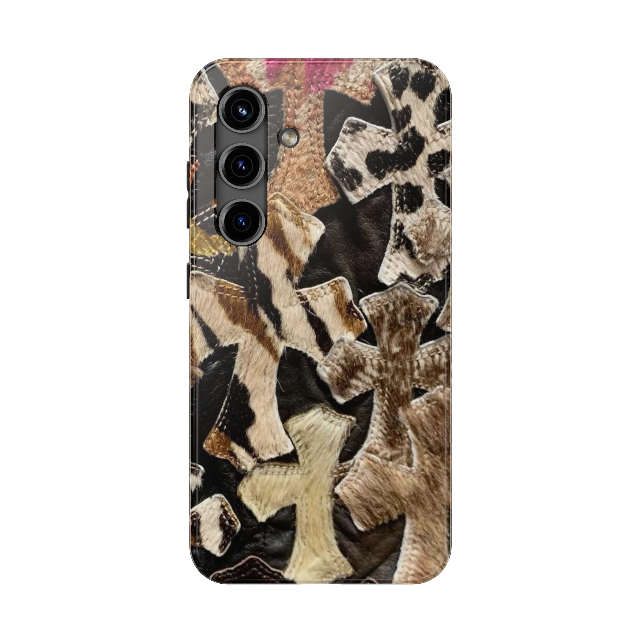 Chrome Heart Inspired Print Phone Case