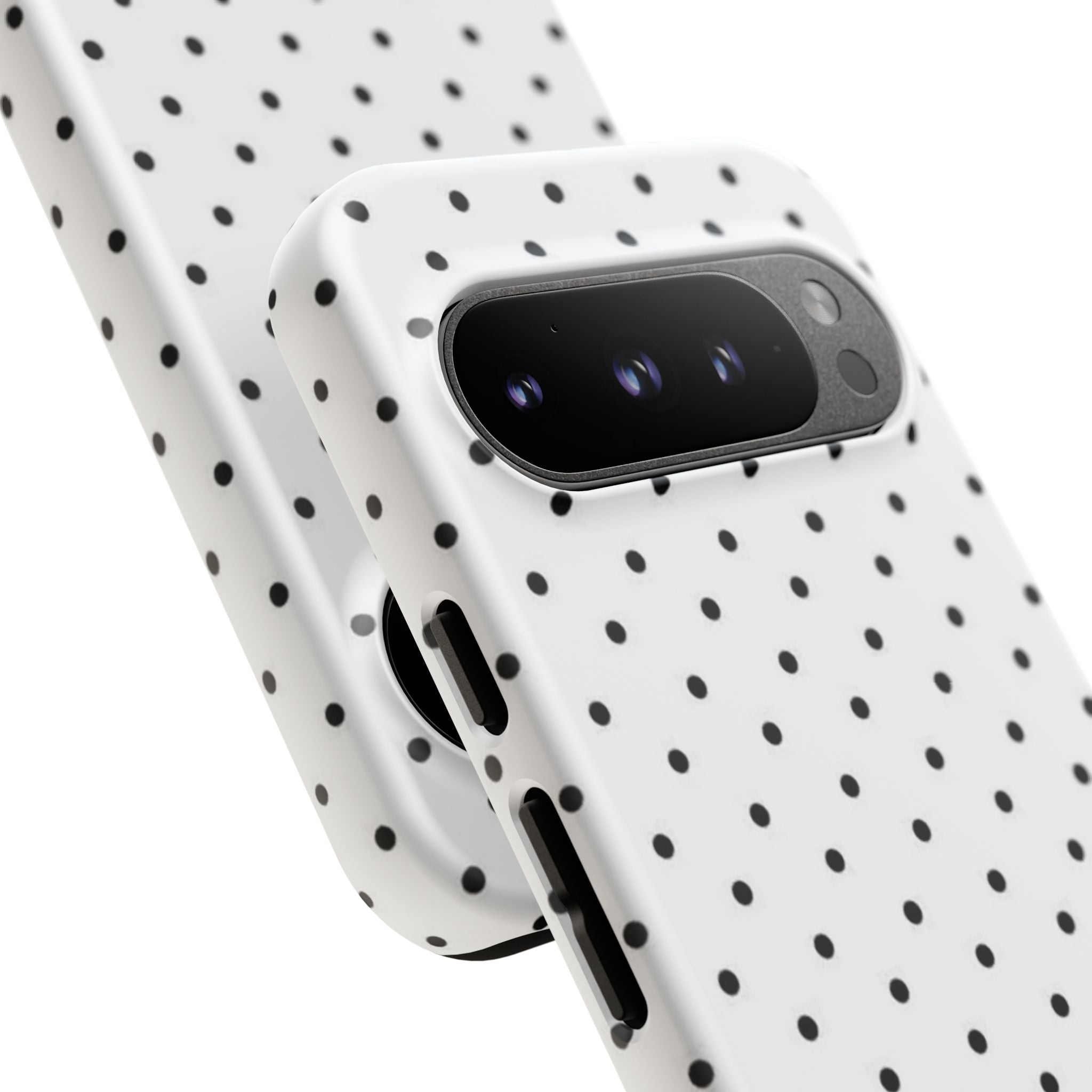 White & Black Polka Dot Phone Case