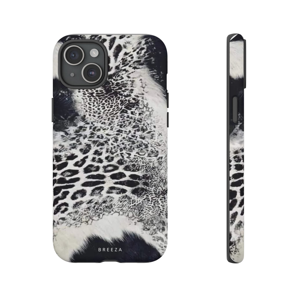 Black & White Leopard Print