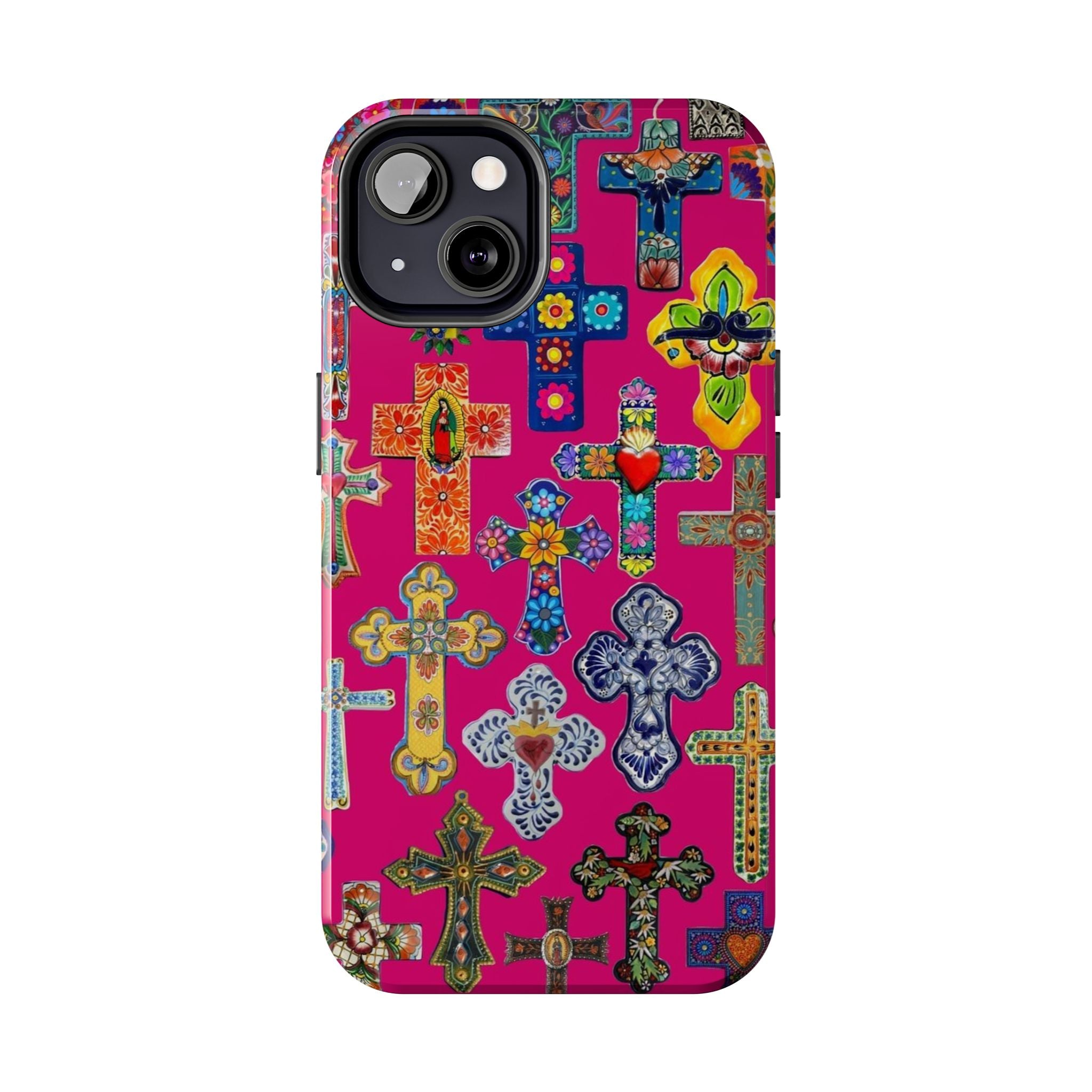 Pink Cross Phone Case