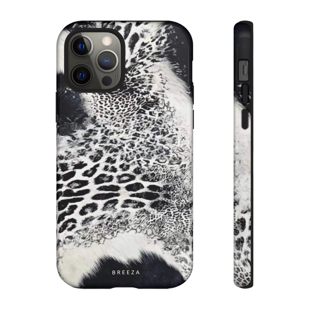 Black & White Leopard Print