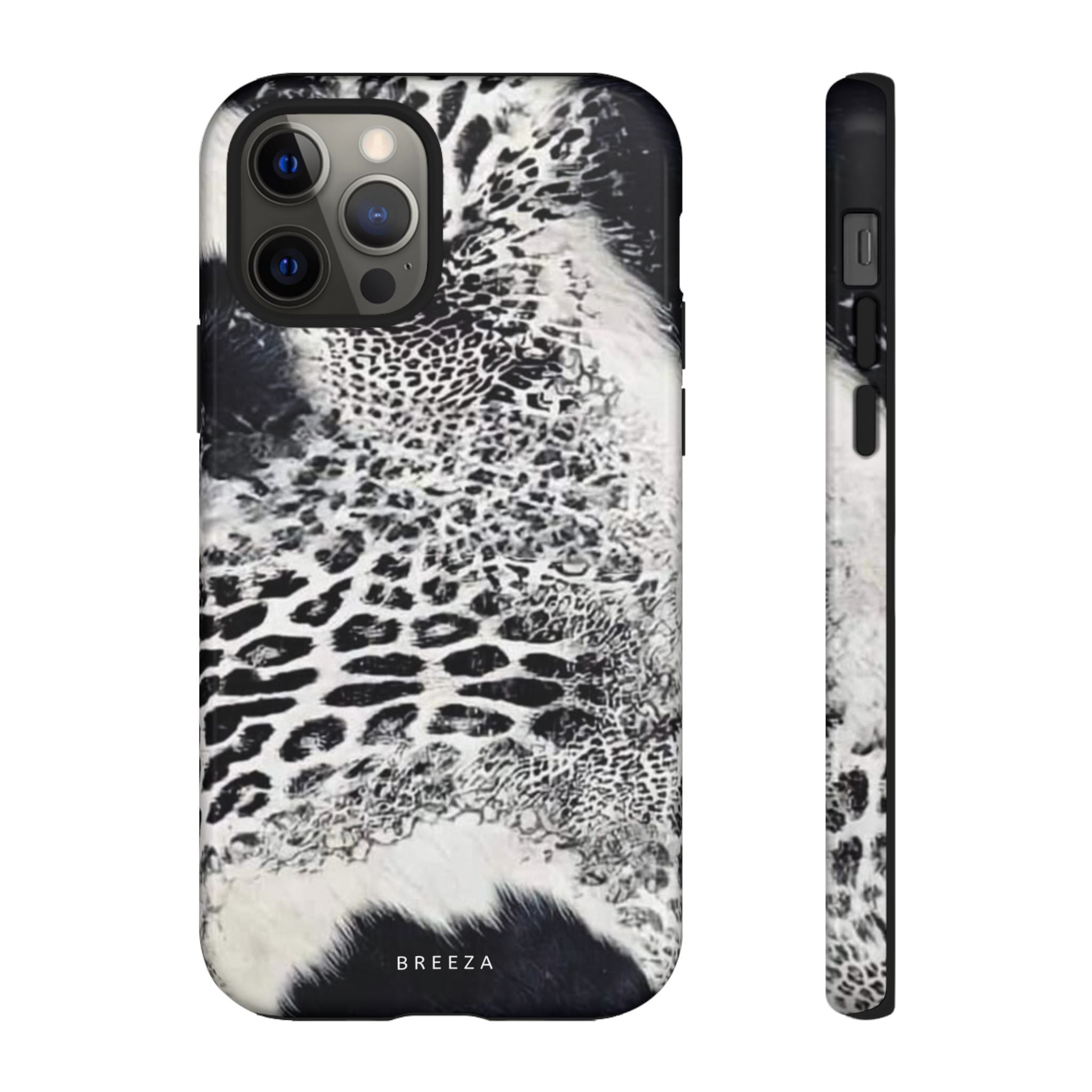 Black & White Leopard Print