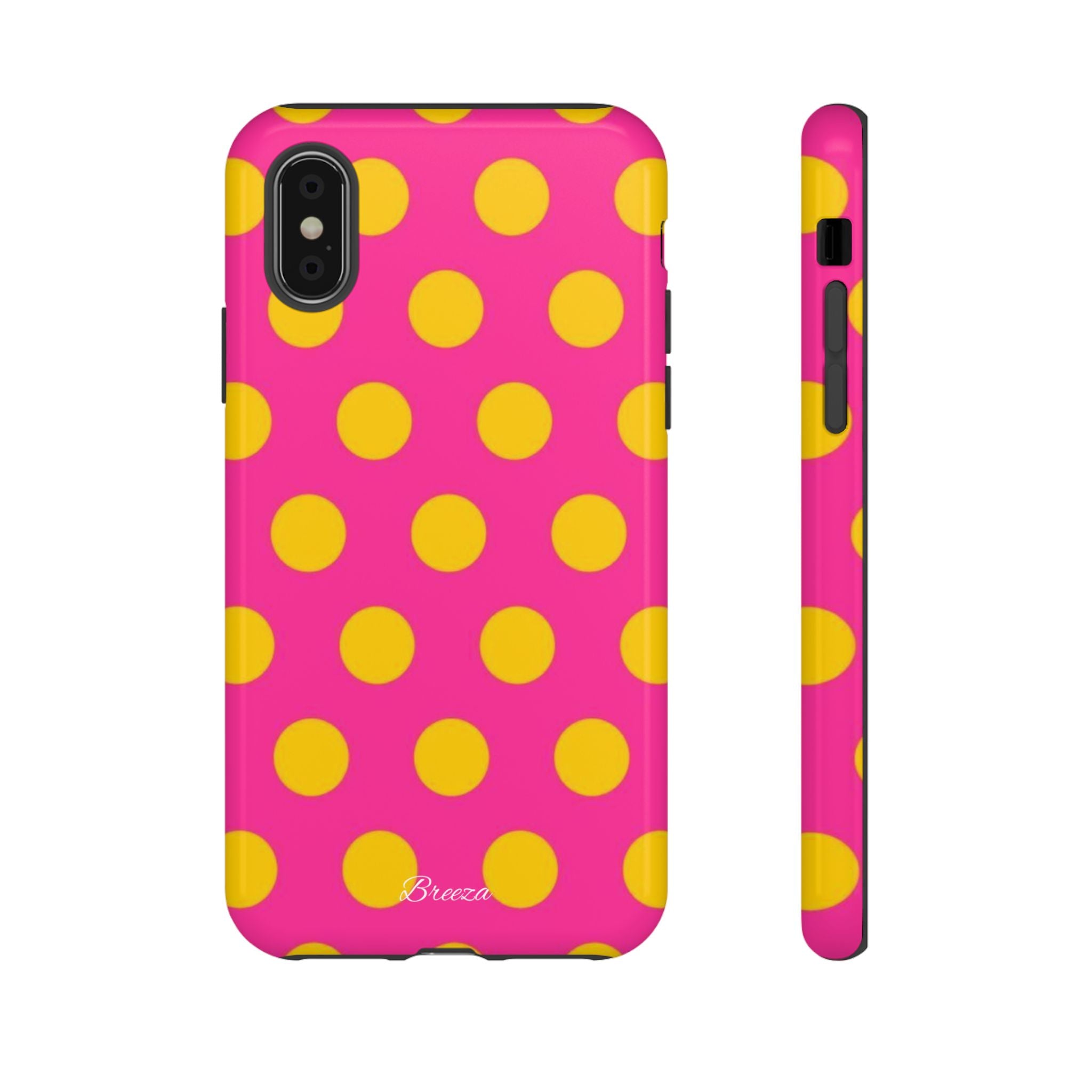 Pink & Yellow Dot Phone Case