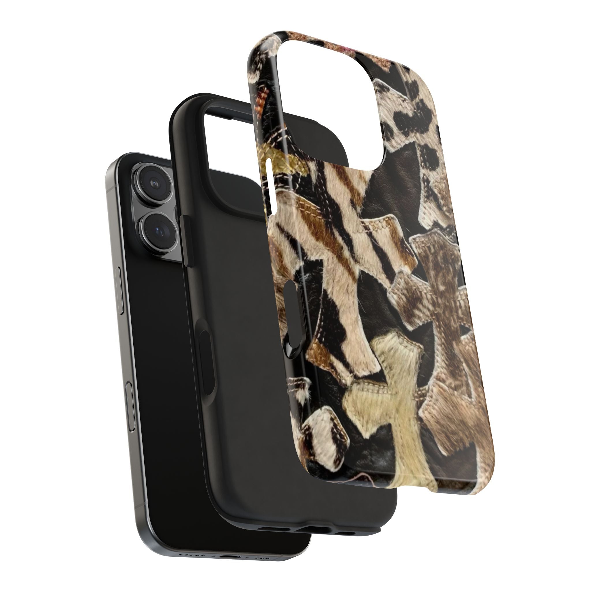 Chrome Heart Inspired Print Phone Case
