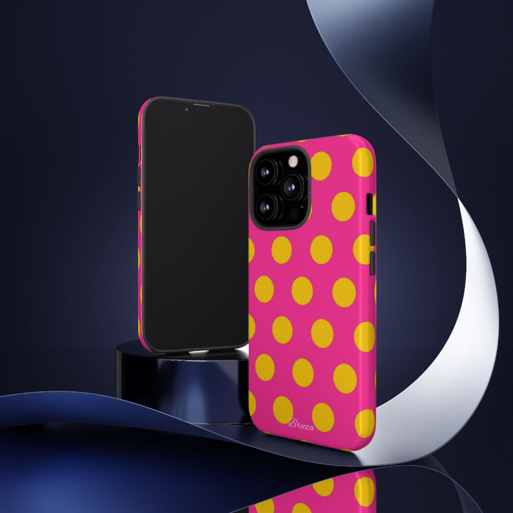 Pink & Yellow Dot Phone Case