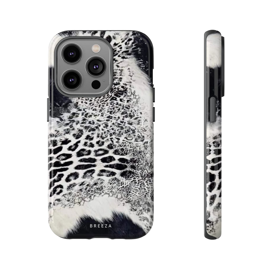 Black & White Leopard Print