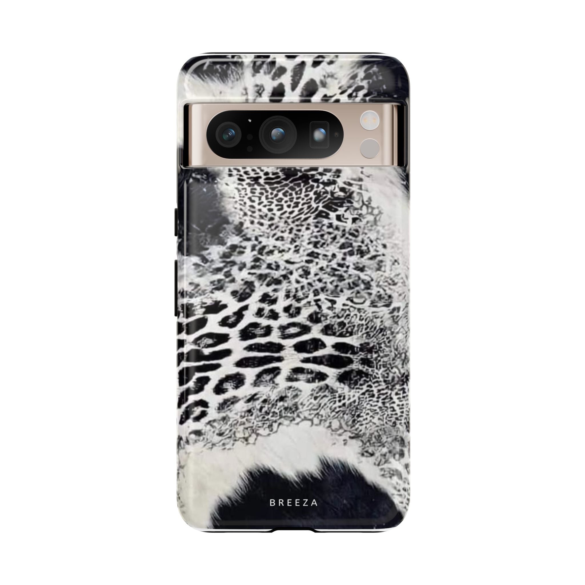 Black & White Leopard Print