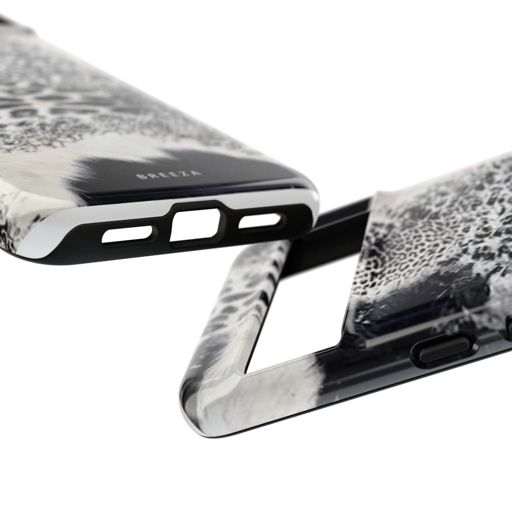 Black & White Leopard Print