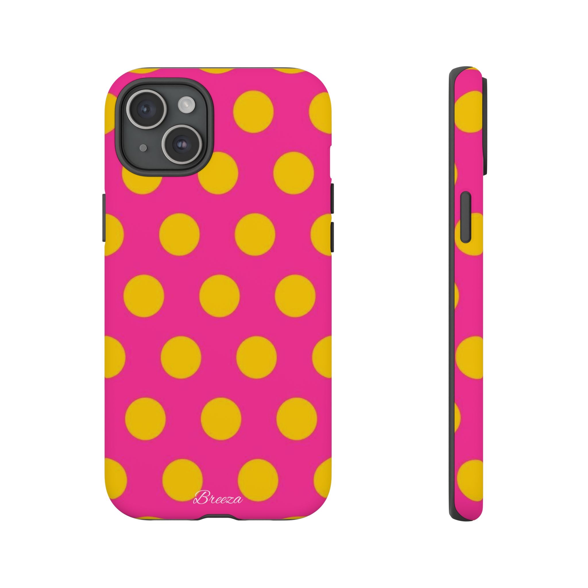 Pink & Yellow Dot Phone Case