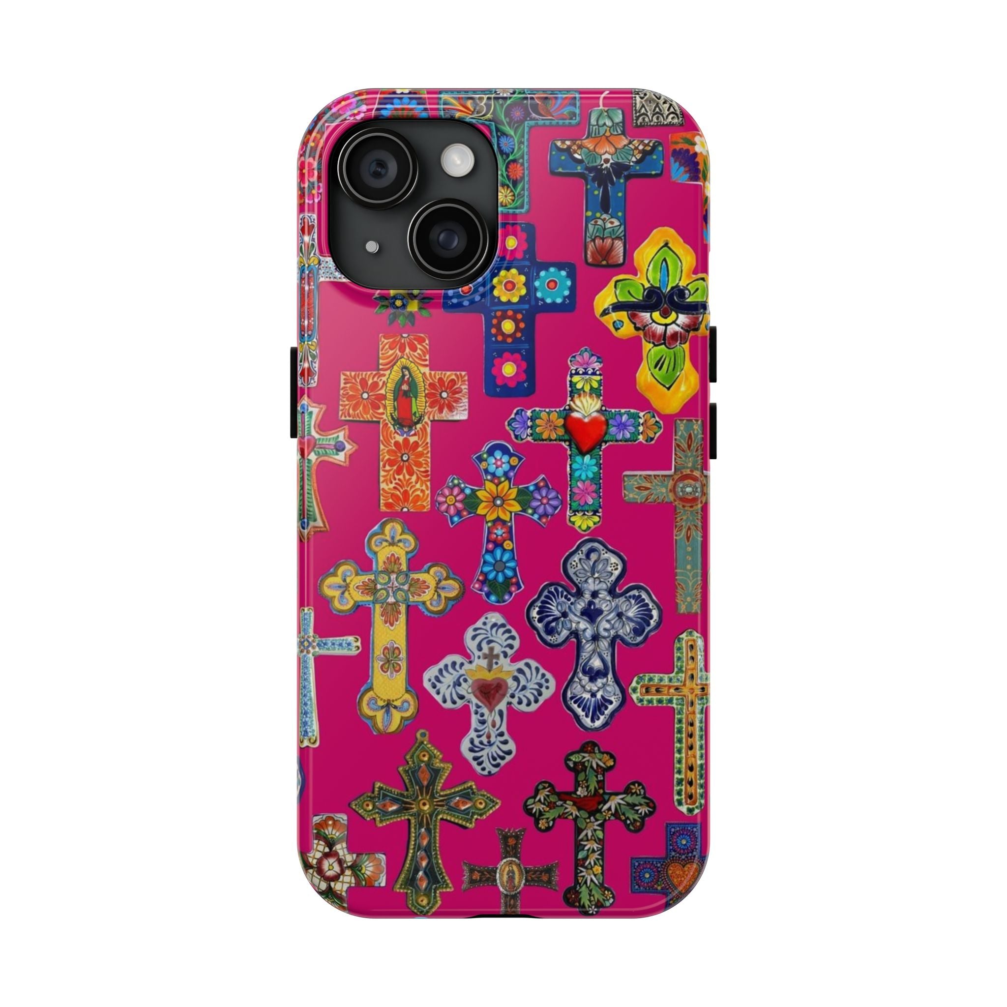 Pink Cross Phone Case