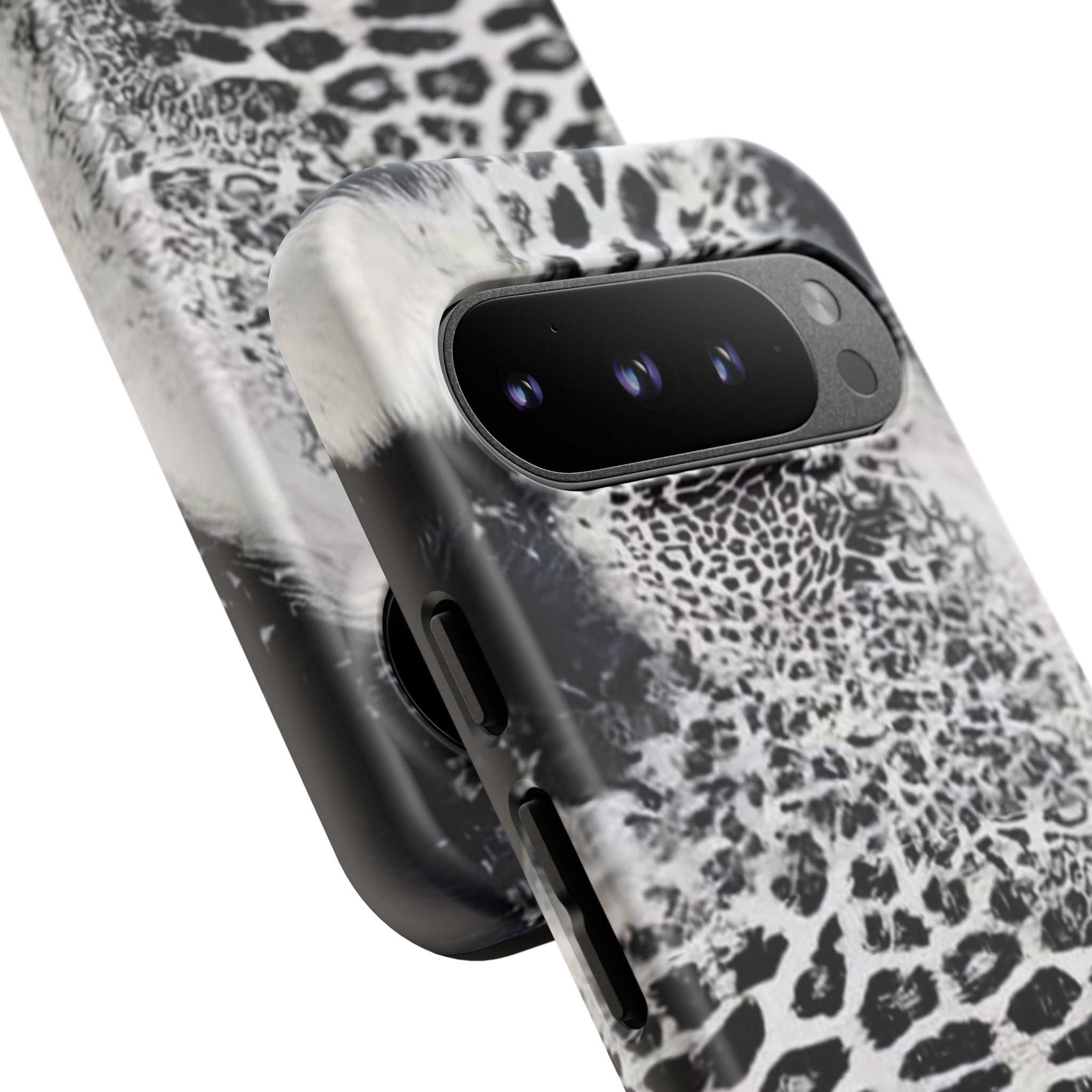 Black & White Leopard Print