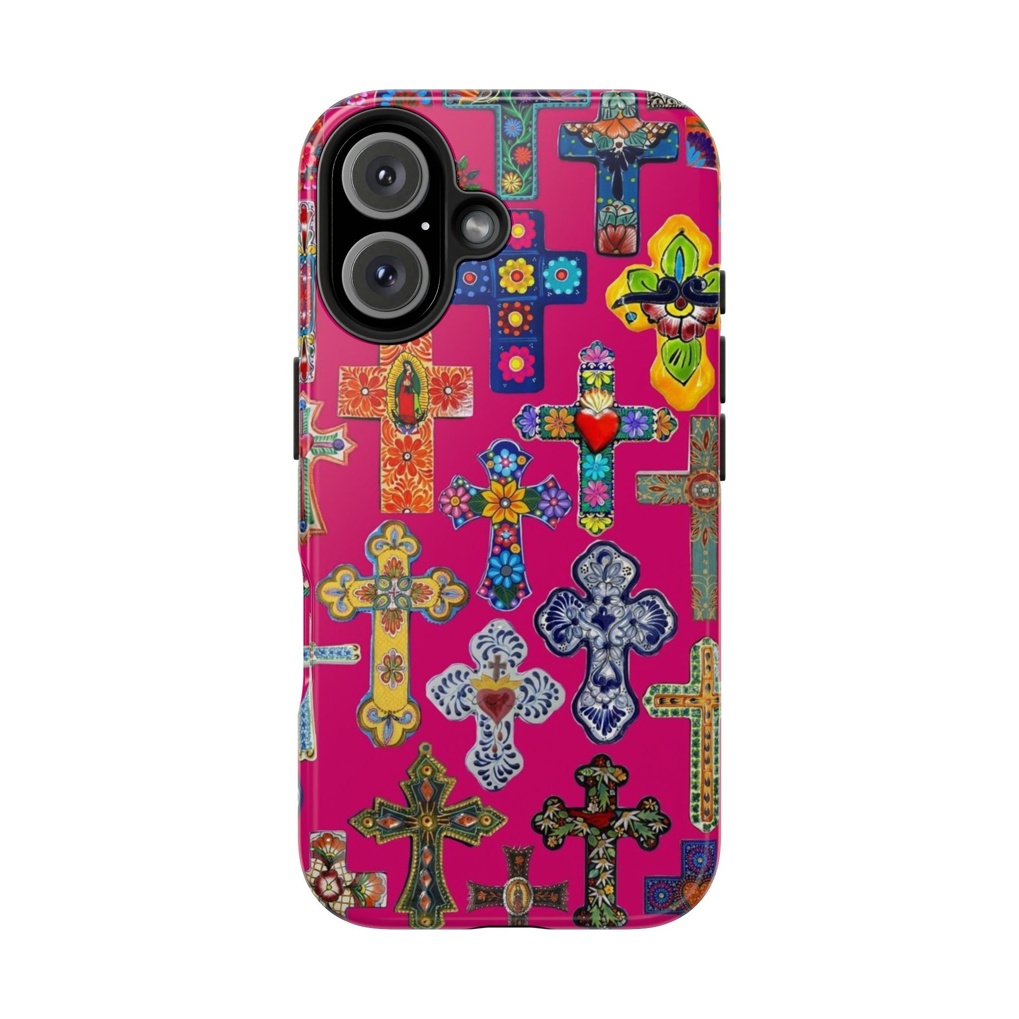 Pink Cross Phone Case