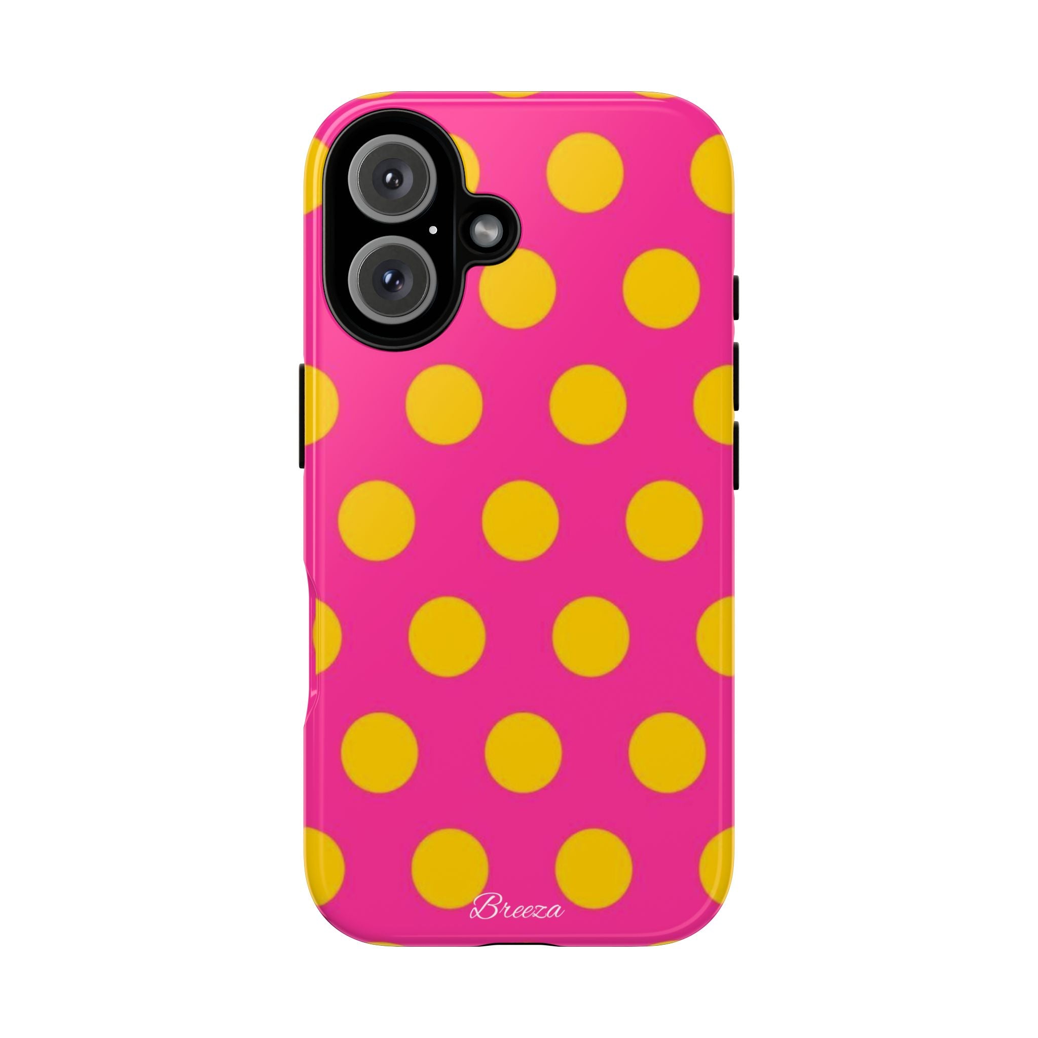 Pink & Yellow Dot Phone Case