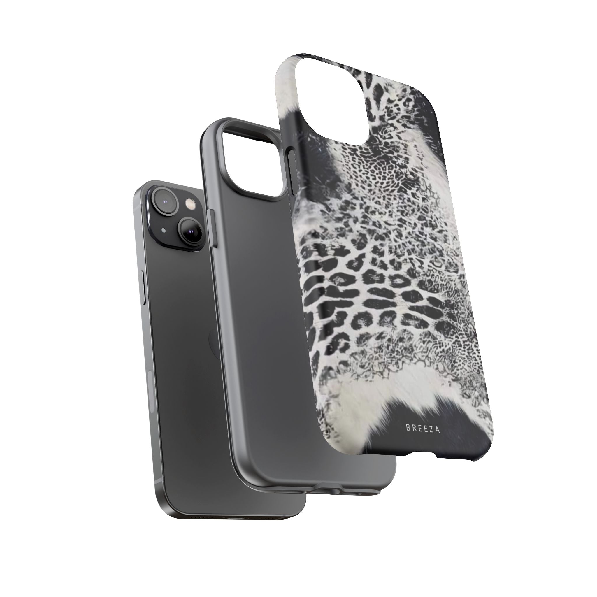 Black & White Leopard Print