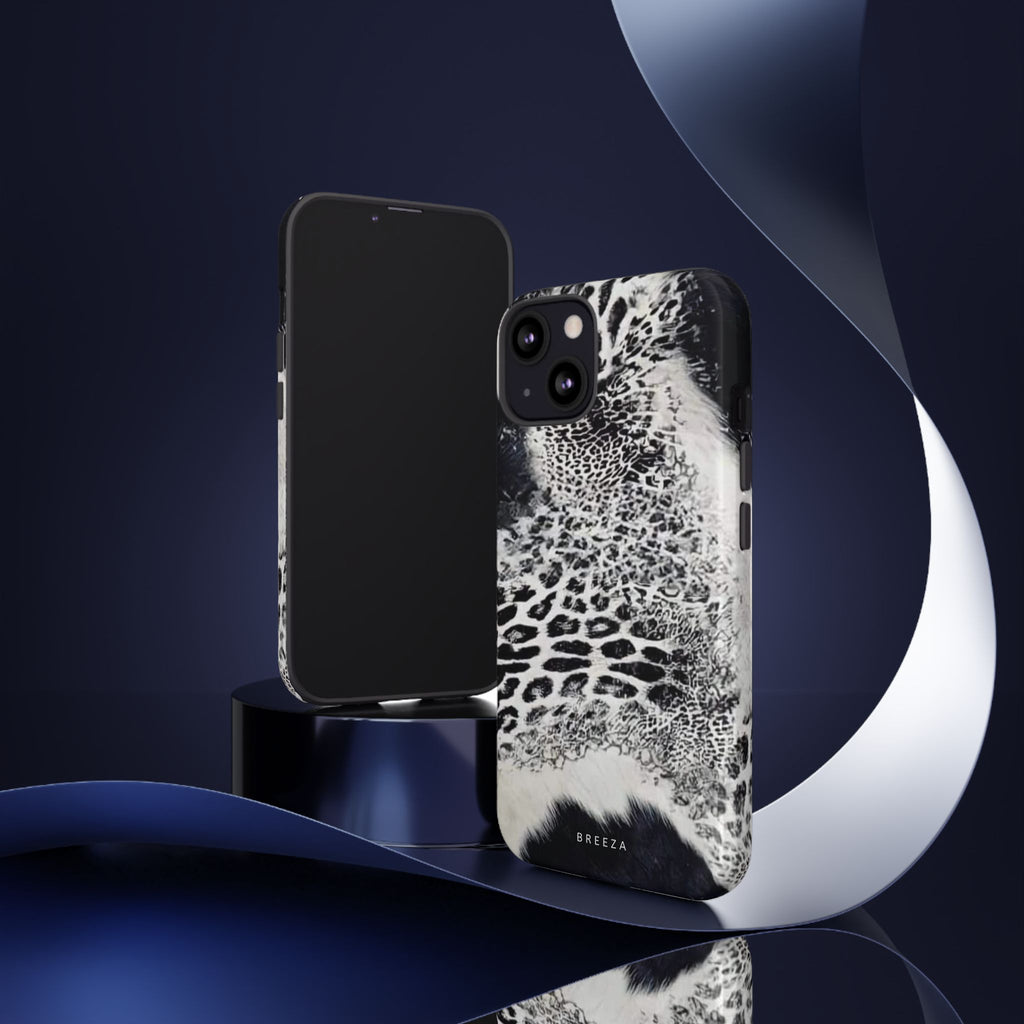 Black & White Leopard Print