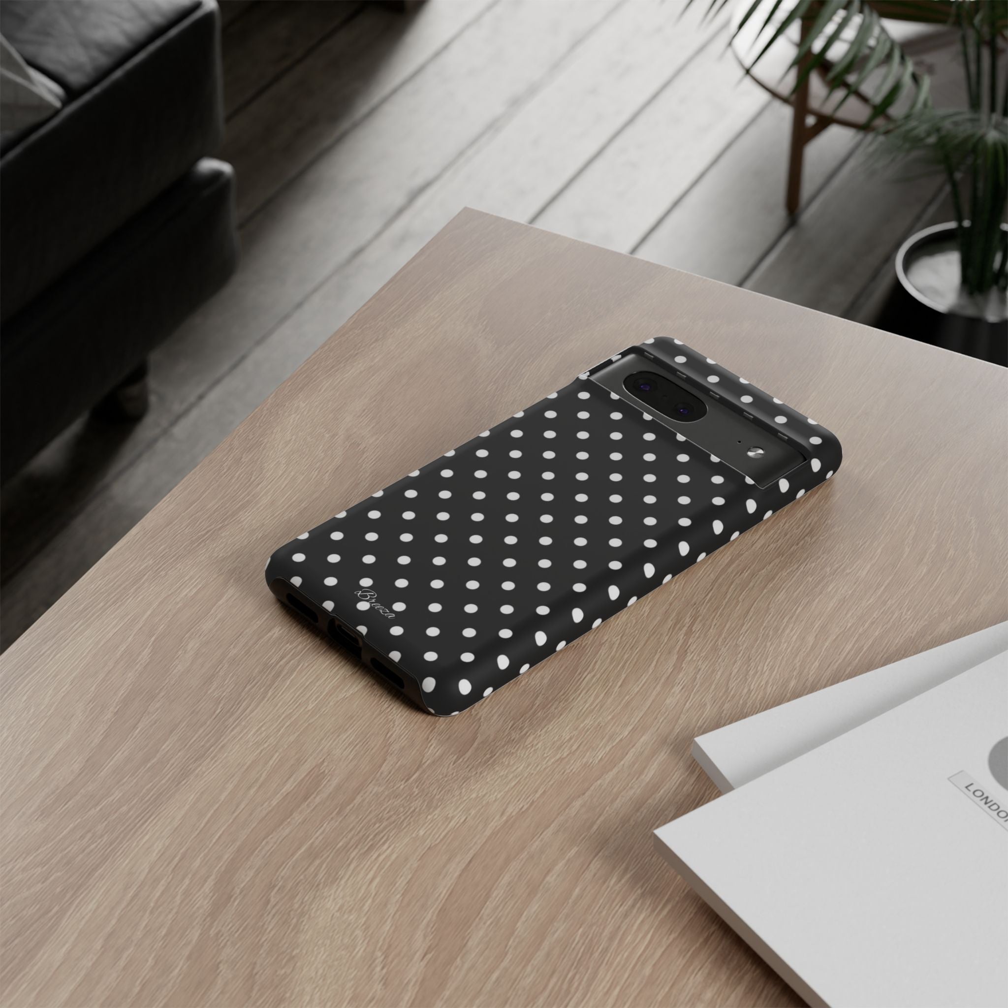 Black & White Polka Dot Phone Case