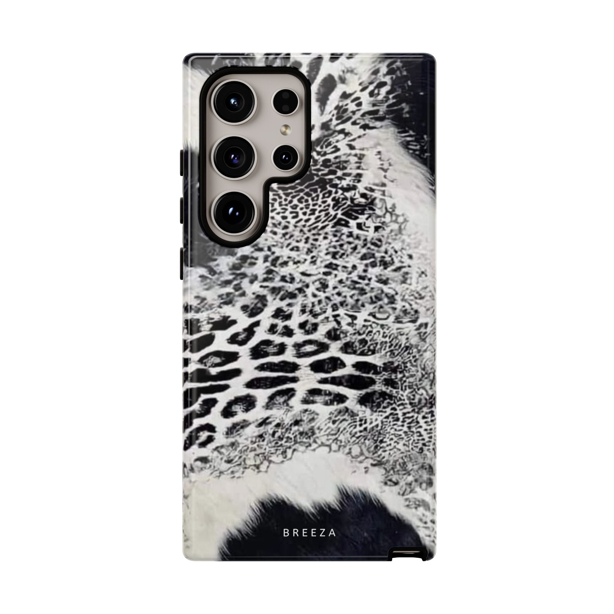 Black & White Leopard Print