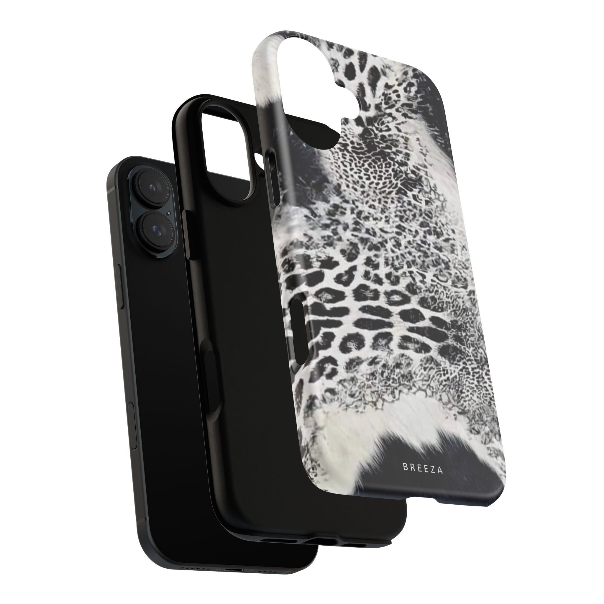 Black & White Leopard Print