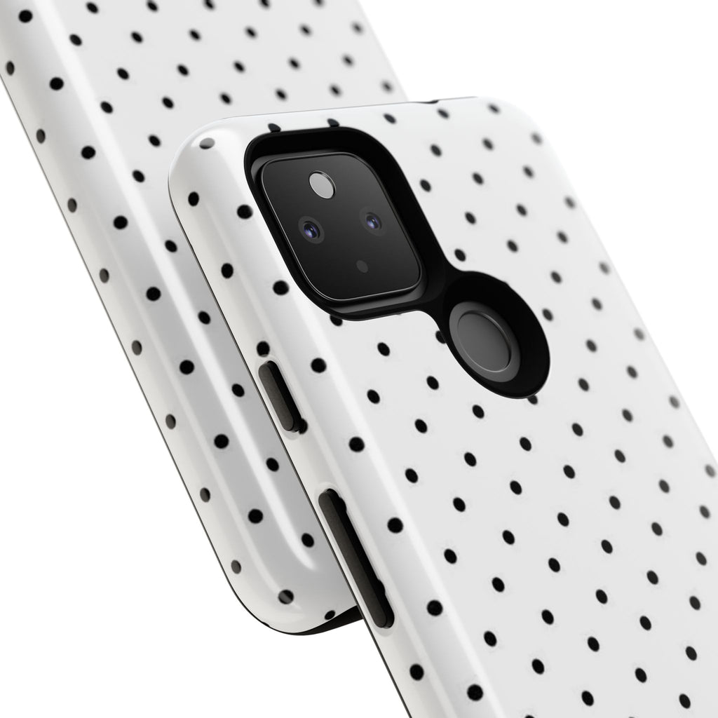 White & Black Polka Dot Phone Case