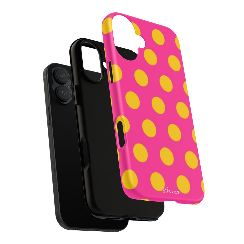 Pink & Yellow Dot Phone Case