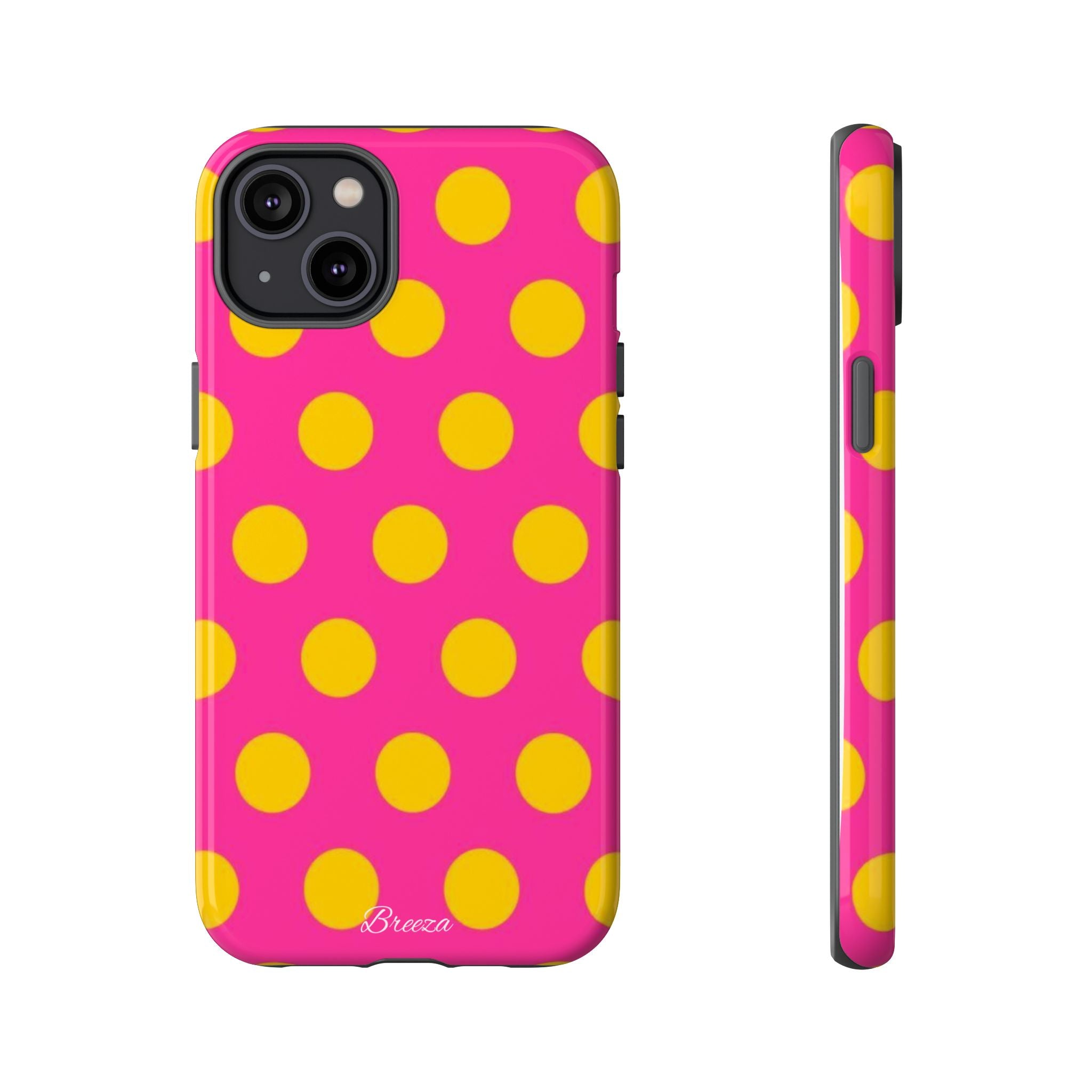 Pink & Yellow Dot Phone Case