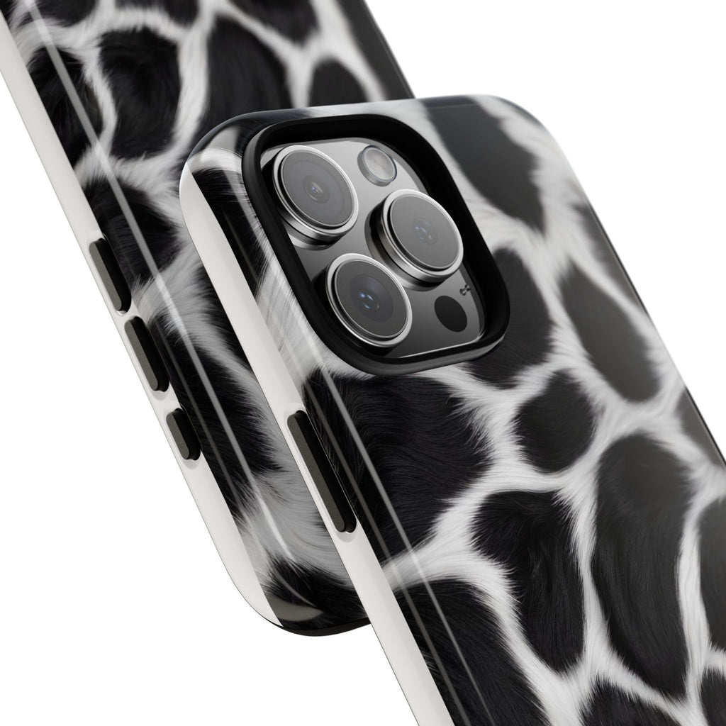 Furry Cow Print Phone Case