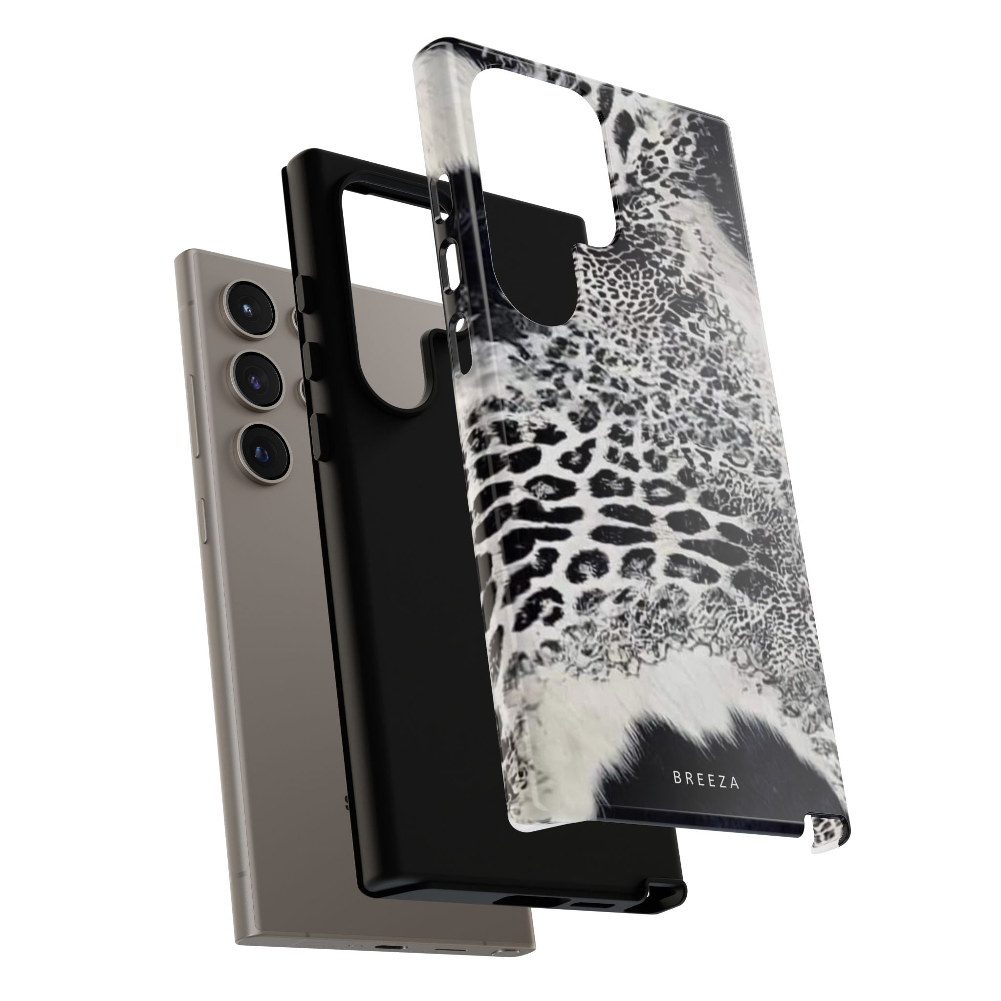 Black & White Leopard Print