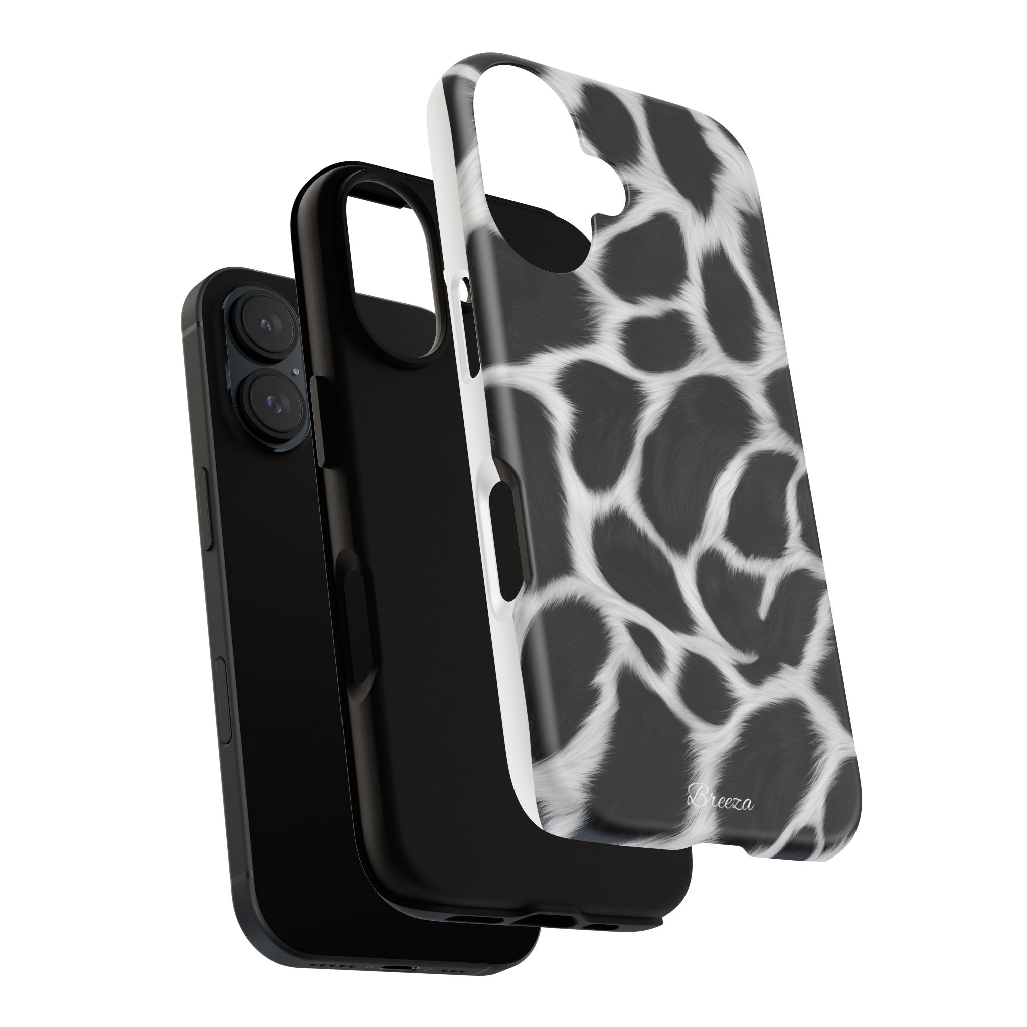 Furry Cow Print Phone Case