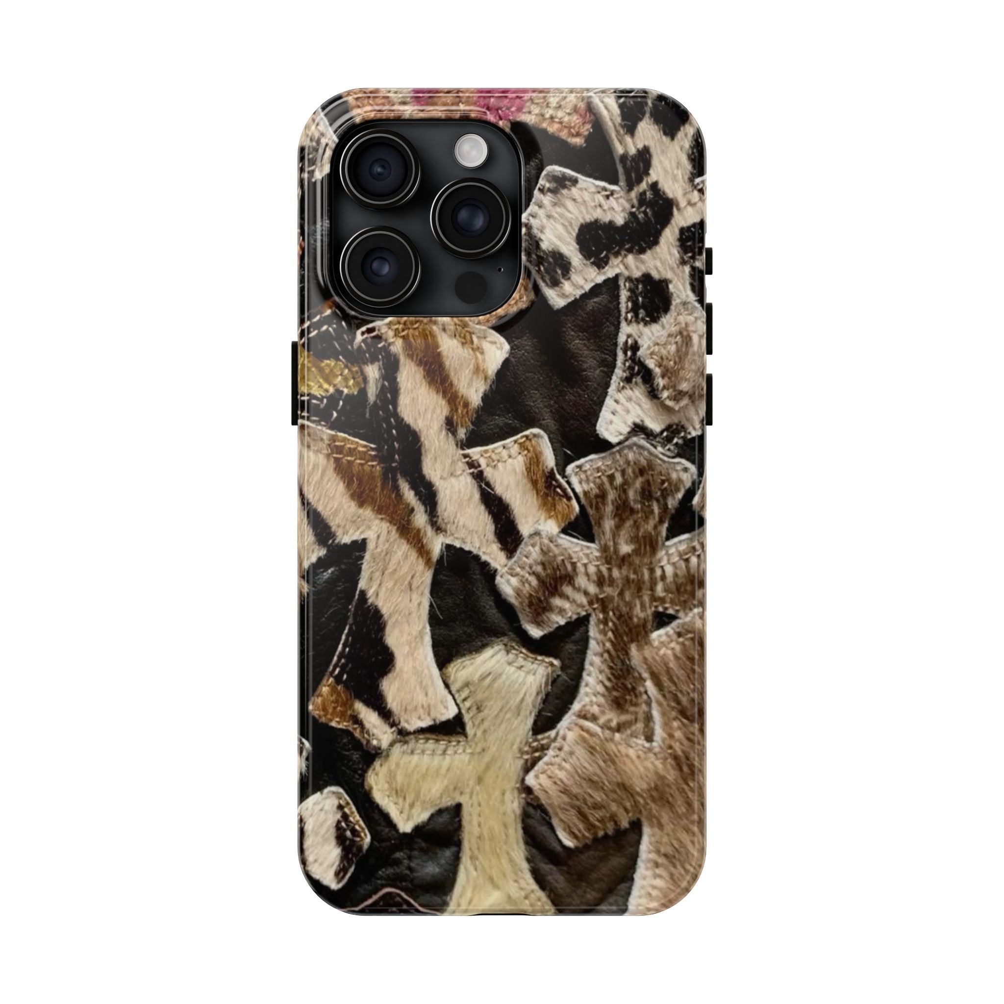 Chrome Heart Inspired Print Phone Case