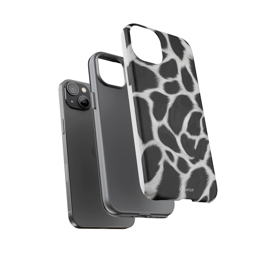 Furry Cow Print Phone Case