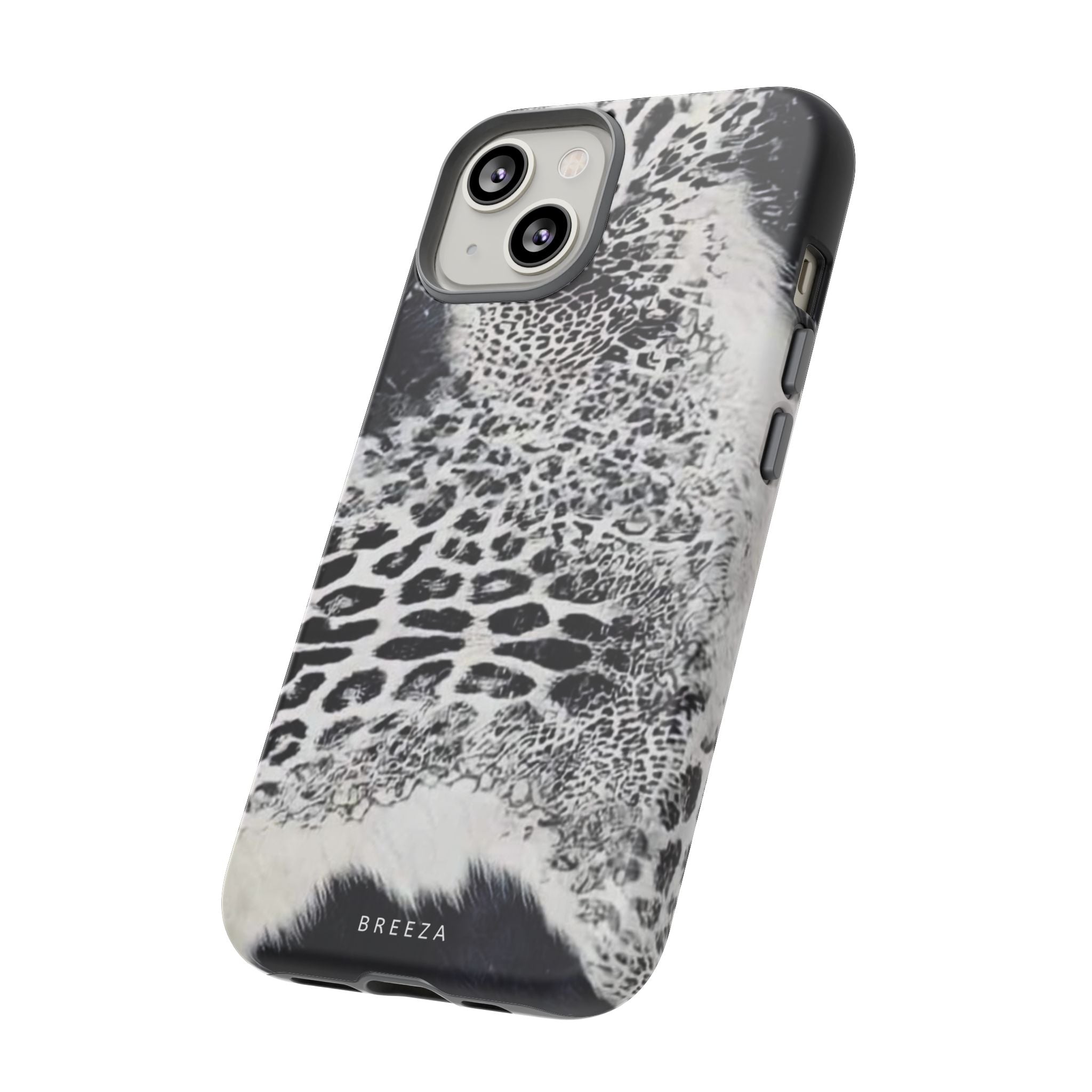 Black & White Leopard Print