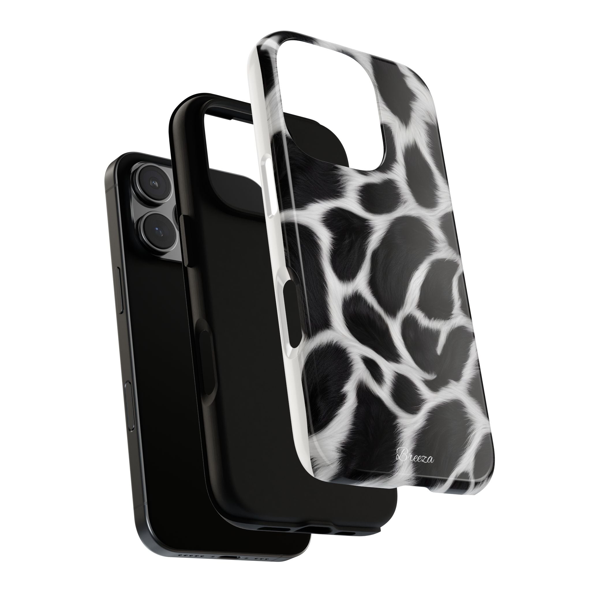 Furry Cow Print Phone Case