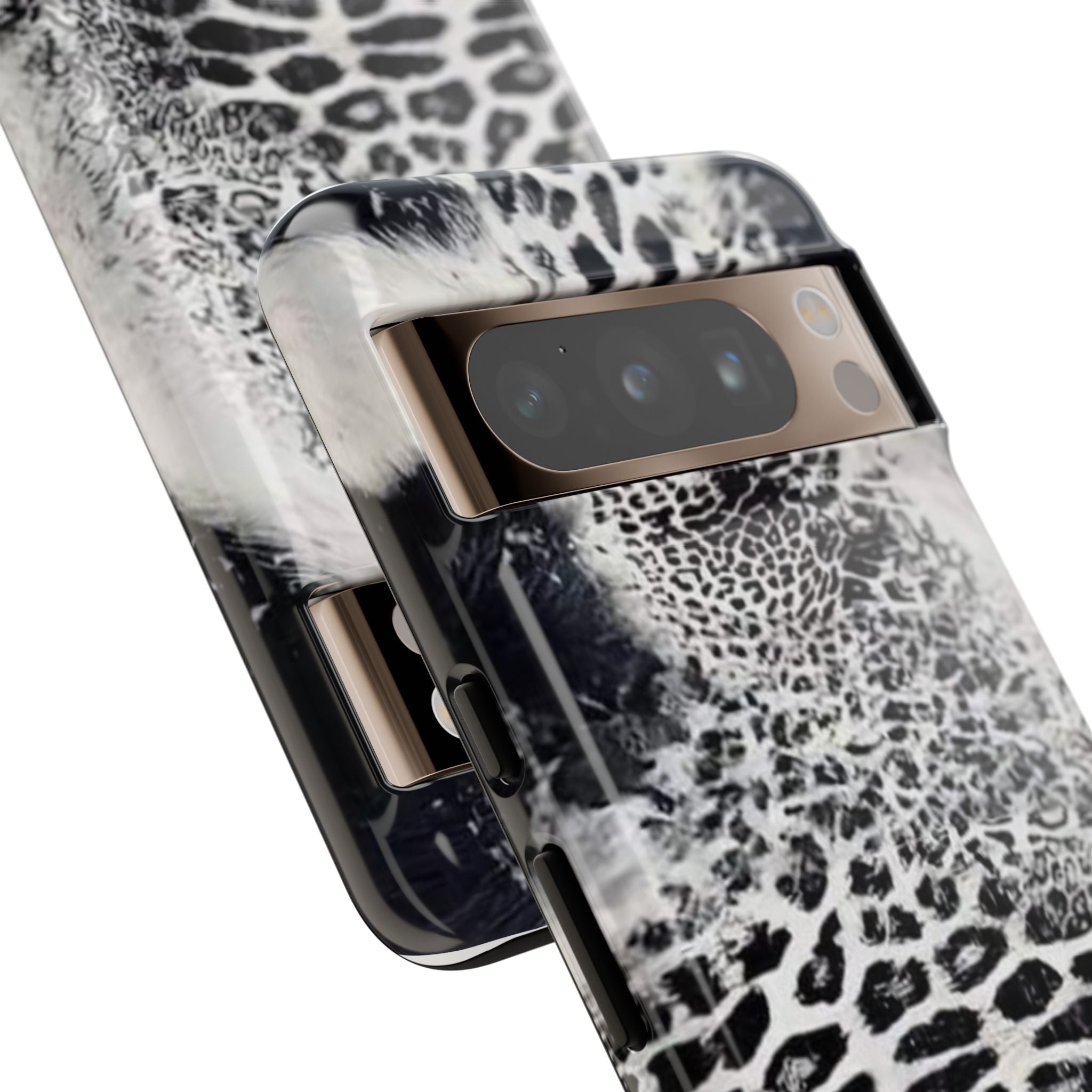 Black & White Leopard Print