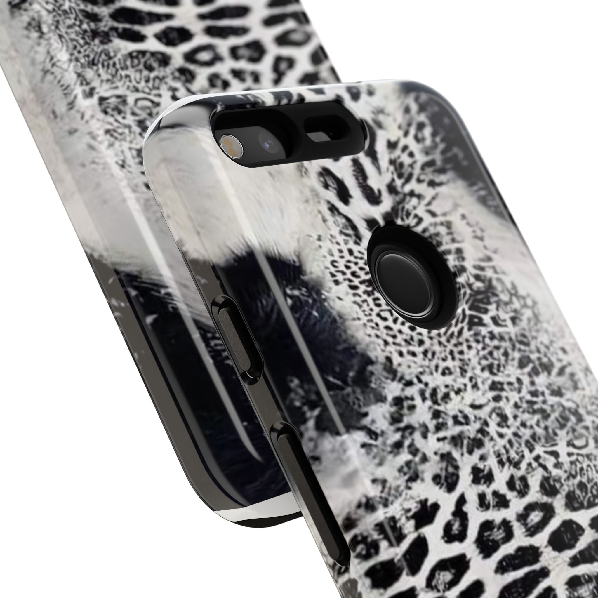 Black & White Leopard Print