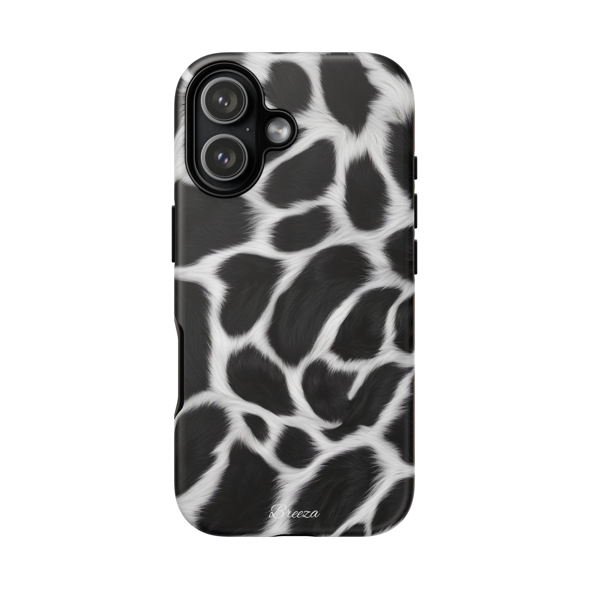Furry Cow Print Phone Case